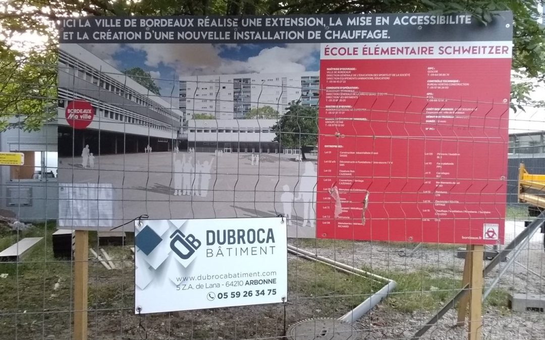 C’est parti pour une nouvelle opération d’extension d’école à Bordeaux